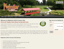 Tablet Screenshot of mapleviewgolf.com